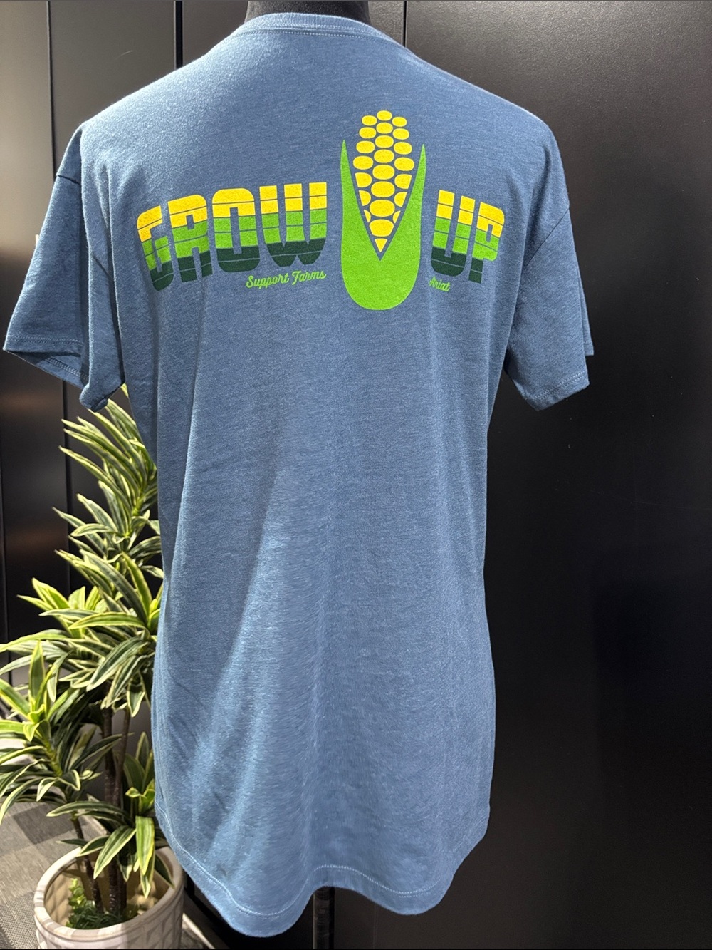 Ariat Grow Up Maize Farms Logo back corn logo chest,soft,casual,Western
